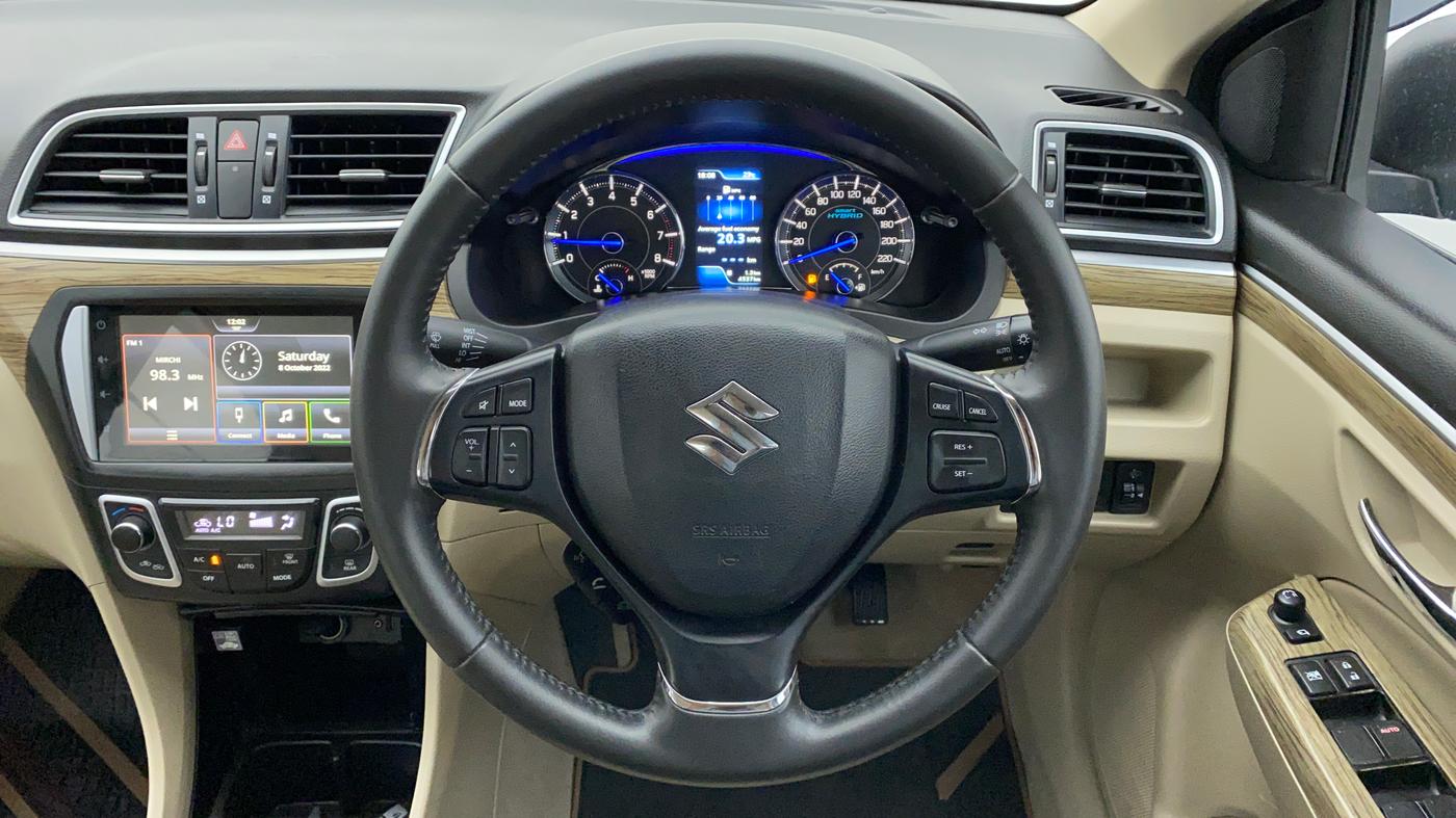2022 Maruti Ciaz ALPHA 1.5 MT VTVT SHVS, Petrol, Manual, 4,692 km, Steering Wheel Close Up