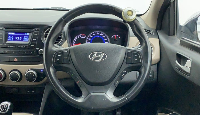 2015 Hyundai Grand i10 ASTA 1.2 KAPPA VTVT, Petrol, Manual, 74,732 km, Steering Wheel Close Up