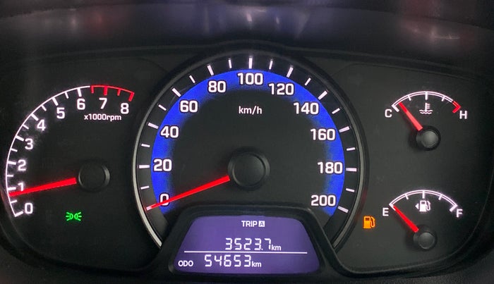 2017 Hyundai Xcent SX 1.2, Petrol, Manual, 54,651 km, Odometer Image