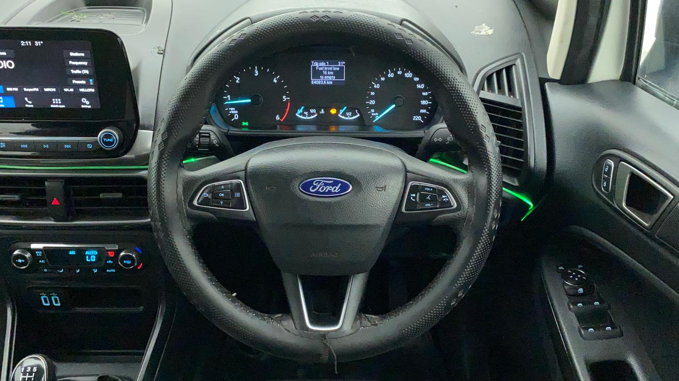 2017 Ford Ecosport TREND+ 1.5L DIESEL, Diesel, Manual, 84,332 km, Steering Wheel Close Up