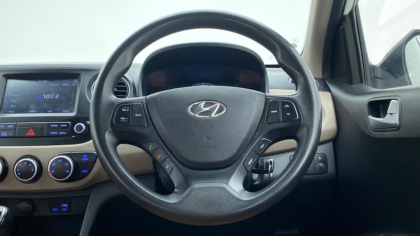 2019 Hyundai Grand i10 SPORTZ 1.2 KAPPA VTVT, Petrol, Manual, 50,375 km, Steering Wheel Close Up