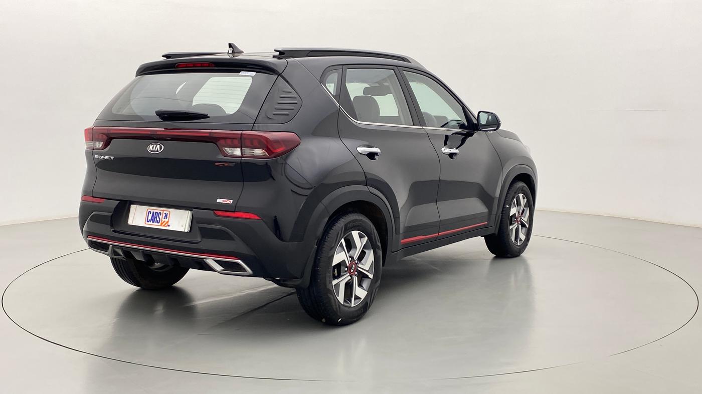 2020 KIA SONET GTX + 1.0 IMT, Petrol, Manual, 13,269 km, Right Back Diagonal