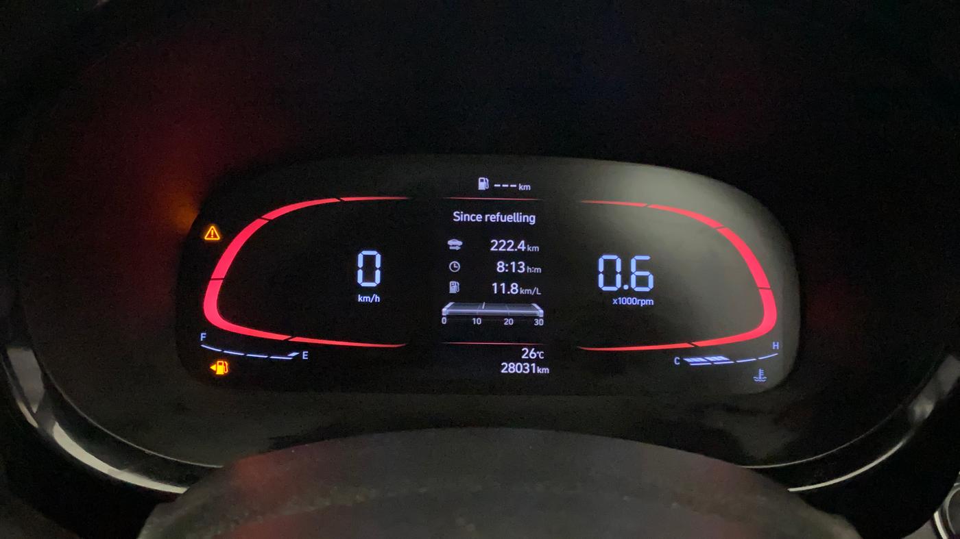 2023 Hyundai EXTER SX (O) CONNECT, Petrol, Manual, 28,030 km, Odometer Image