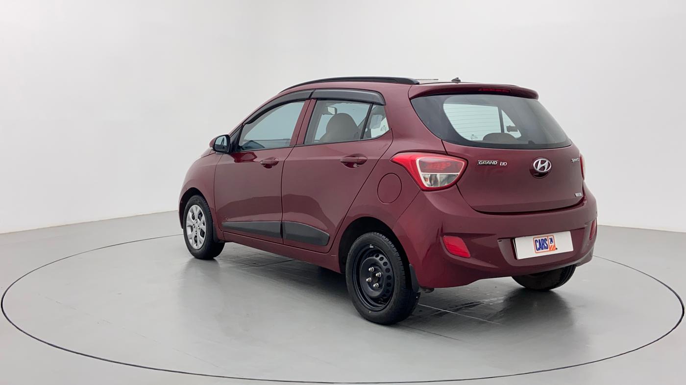 2015 Hyundai Grand i10 SPORTZ 1.2 KAPPA VTVT, Petrol, Manual, 59,539 km, Left Back Diagonal (45- Degree) View