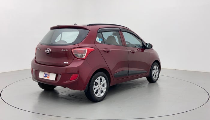2015 Hyundai Grand i10 SPORTZ 1.2 KAPPA VTVT, Petrol, Manual, 59,539 km, Right Back Diagonal (45- Degree) View