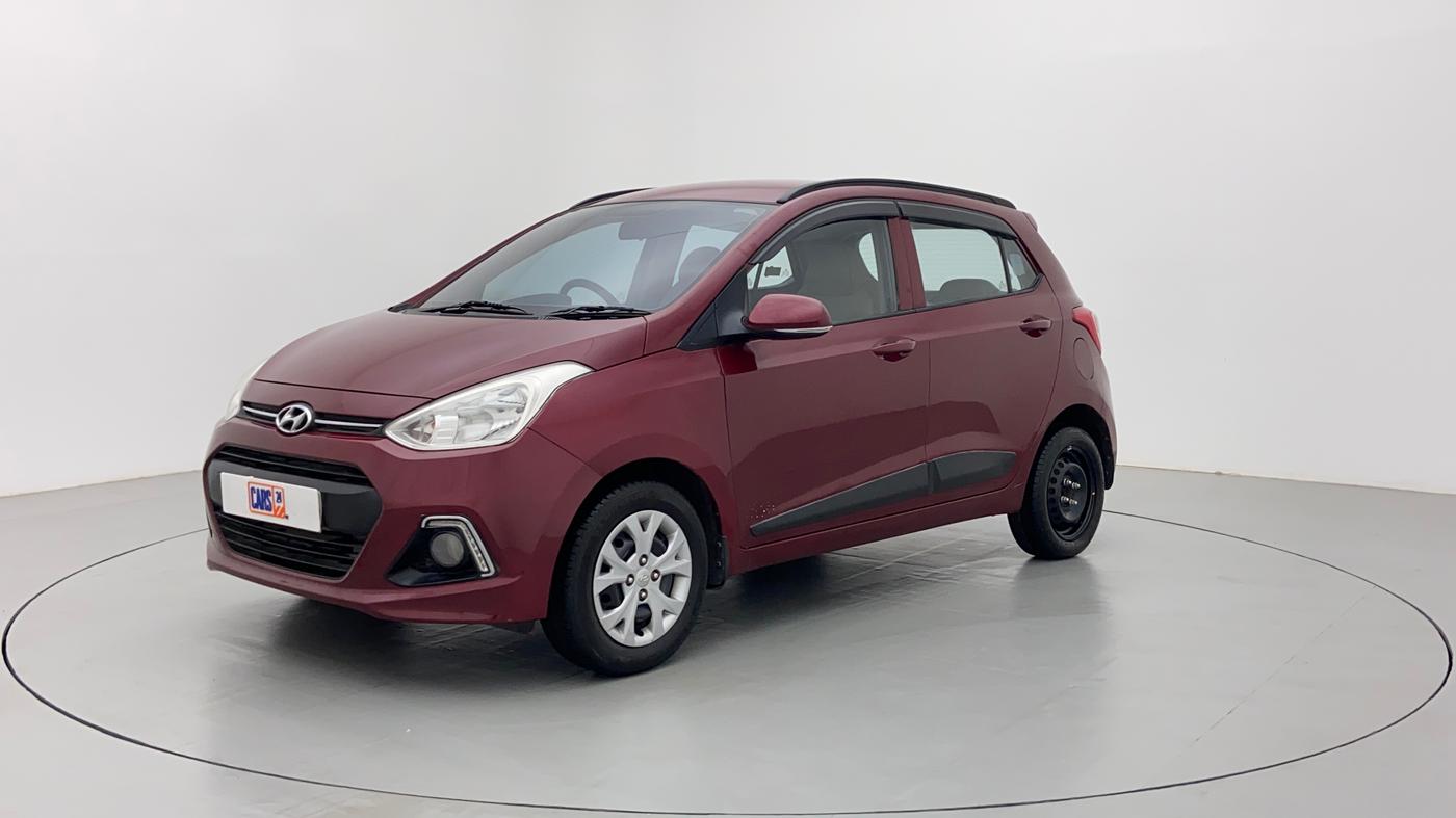 2015 Hyundai Grand i10 SPORTZ 1.2 KAPPA VTVT, Petrol, Manual, 59,539 km, Left Front Diagonal (45- Degree) View