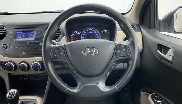 2015 Hyundai Grand i10 ASTA (O) 1.2 KAPPA VTVT, Petrol, Manual, 87,154 km, Steering Wheel Close Up