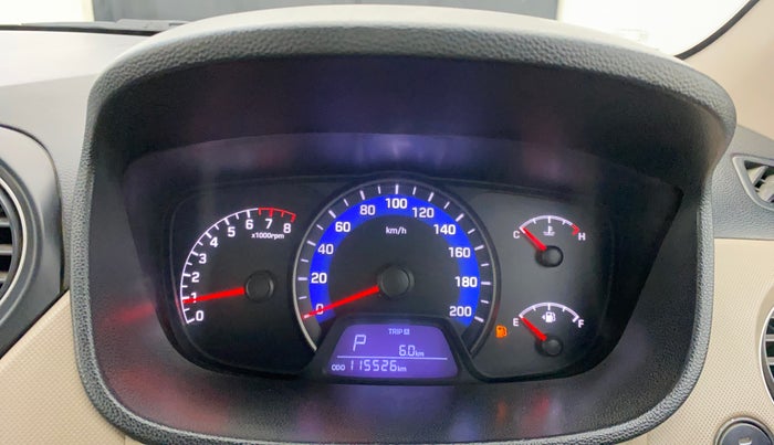 2015 Hyundai Xcent SX 1.2 (O), CNG, Manual, 1,15,519 km, Odometer Image