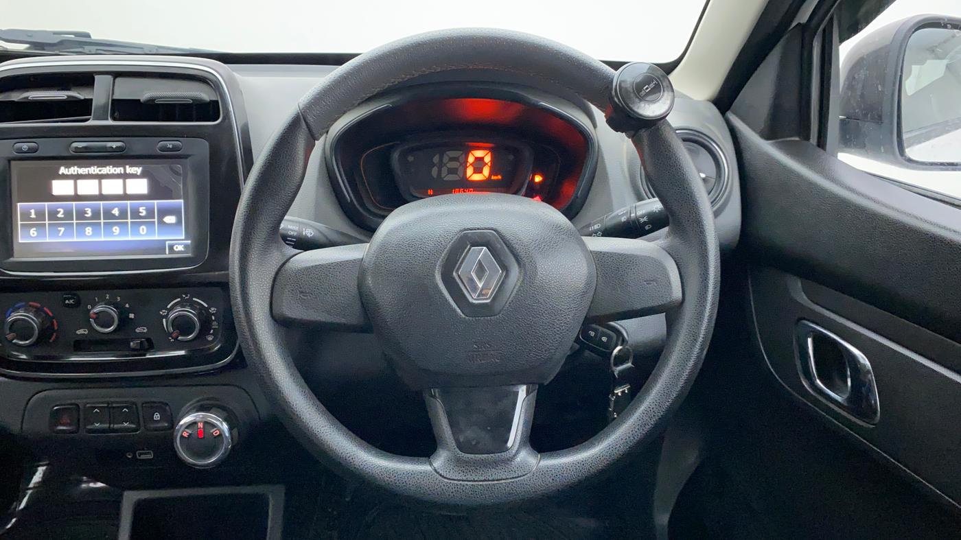 2019 Renault Kwid RXT 1.0 EASY-R AT OPTION, Petrol, Automatic, 18,781 km, Steering Wheel Close Up