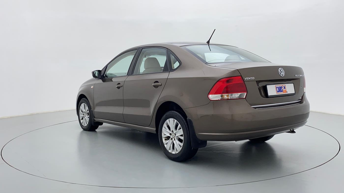 2015 Volkswagen Vento HIGHLINE TDI AT, Diesel, Automatic, 79,941 km, Left Back Diagonal