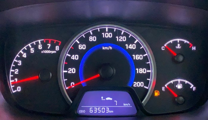 2018 Hyundai Grand i10 MAGNA 1.2 KAPPA VTVT, CNG, Manual, 63,503 km, Odometer Image