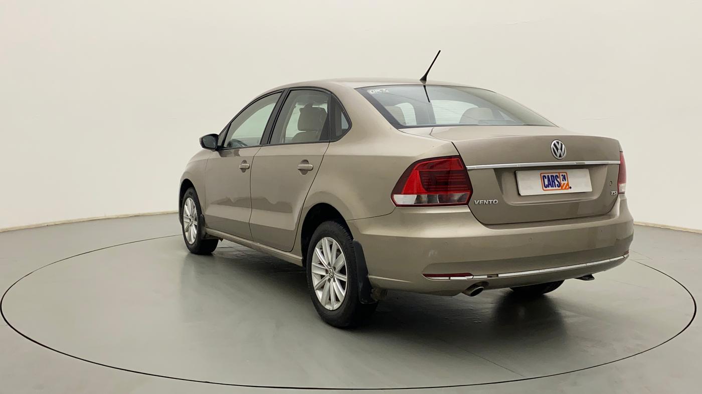 2016 Volkswagen Vento HIGHLINE PLUS 1.2 AT 16 ALLOY, Petrol, Automatic, 89,065 km, Left Back Diagonal