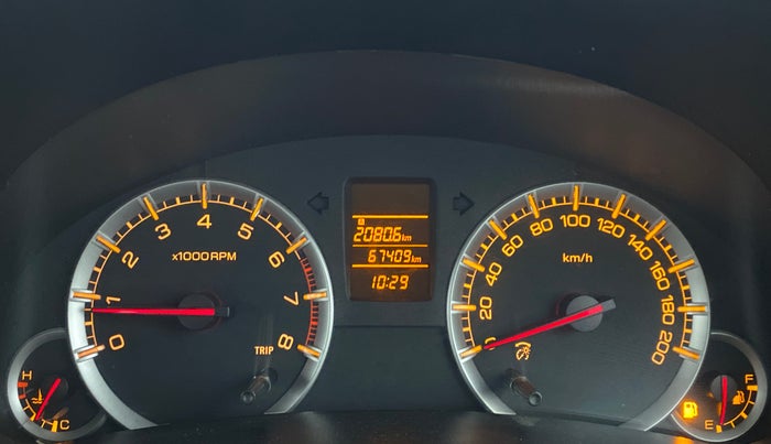 2012 Maruti Swift VXI, Petrol, Manual, 67,458 km, Odometer Image