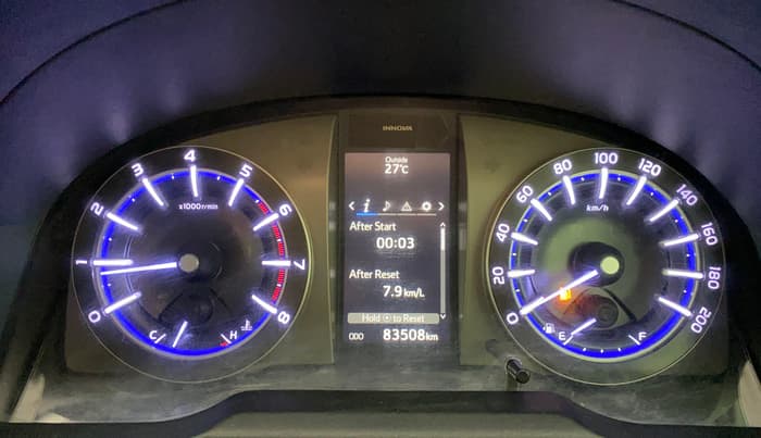2022 Toyota Innova Crysta 2.7 VX 7 STR, Petrol, Manual, 83,507 km, Odometer Image