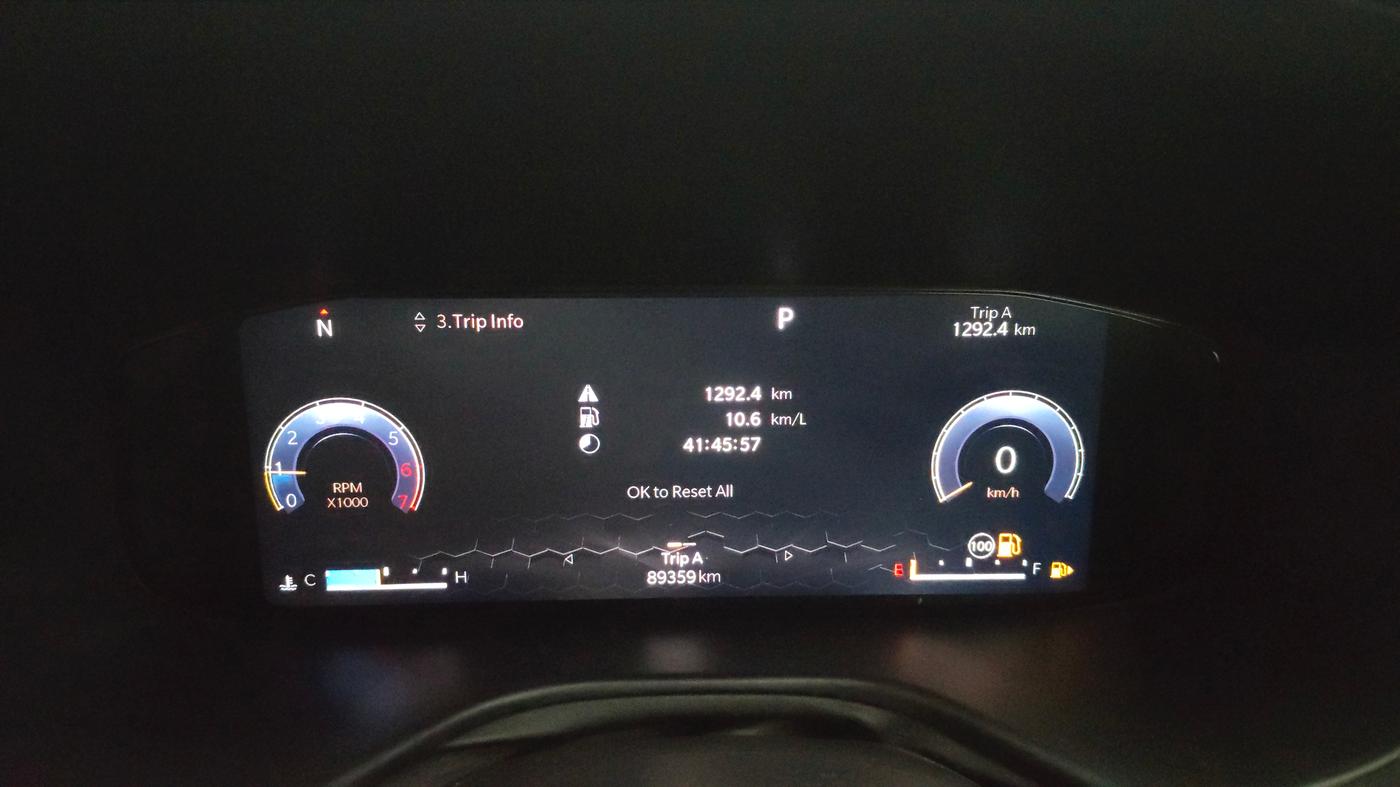 2021 Jeep Compass MODEL S (O) 1.4 PETROL DCT, Petrol, Automatic, 89,336 km, Odometer Image