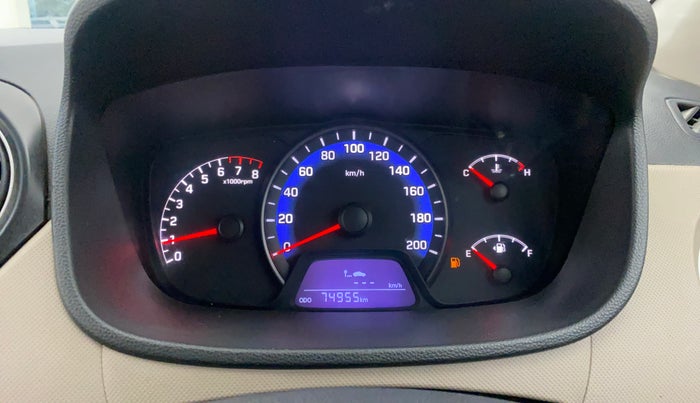 2014 Hyundai Xcent S 1.2, Petrol, Manual, 74,948 km, Odometer Image