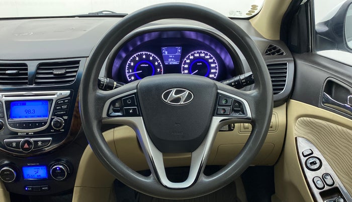2012 Hyundai Verna FLUIDIC 1.6 VTVT SX, Petrol, Manual, 67,486 km, Steering Wheel Close Up