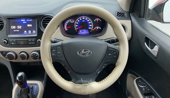 2018 Hyundai Grand i10 SPORTZ AT 1.2 KAPPA VTVT, Petrol, Automatic, 31,444 km, Steering Wheel Close Up