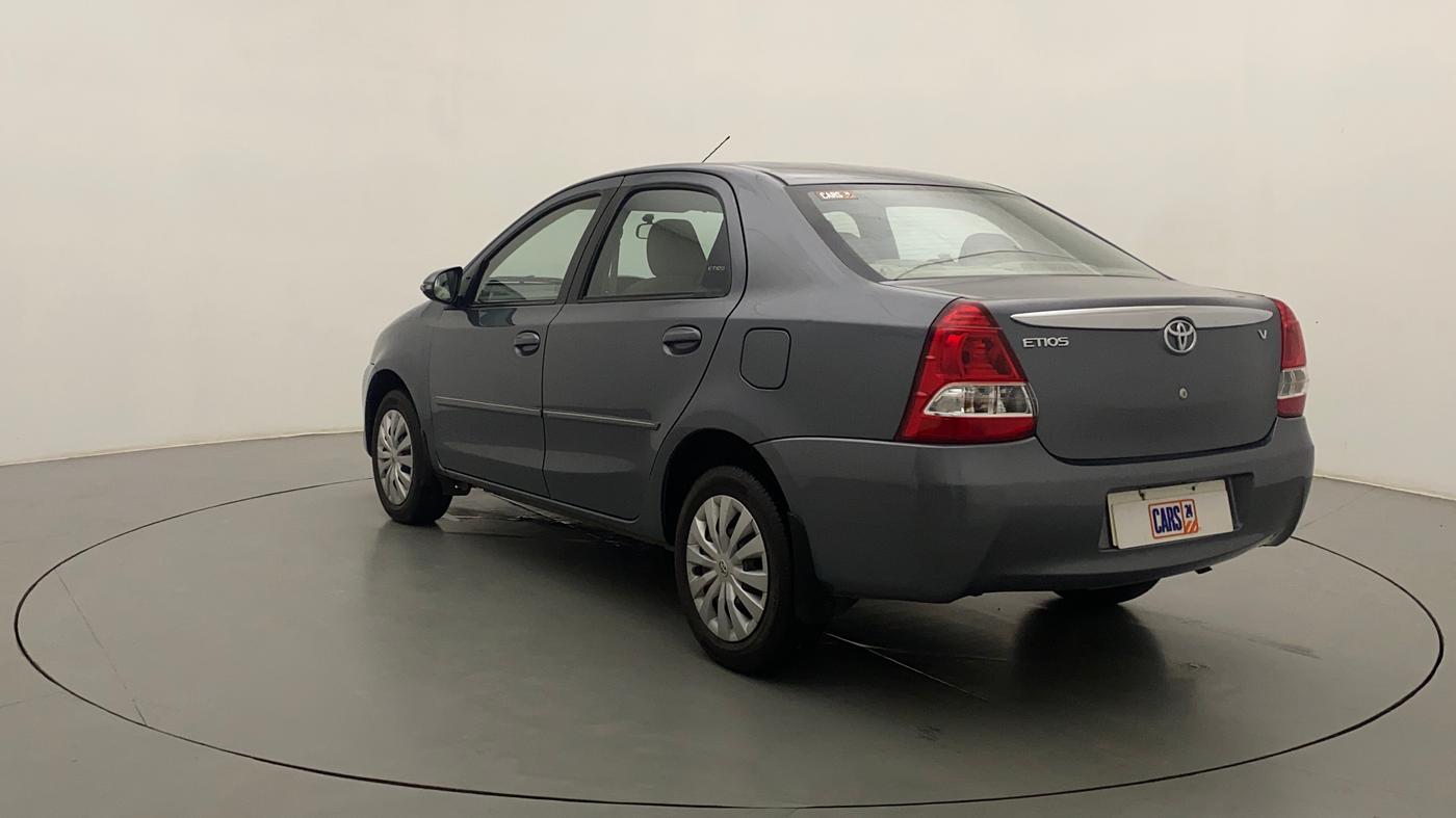 2014 Toyota Etios V, Petrol, Manual, 45,668 km, Left Back Diagonal