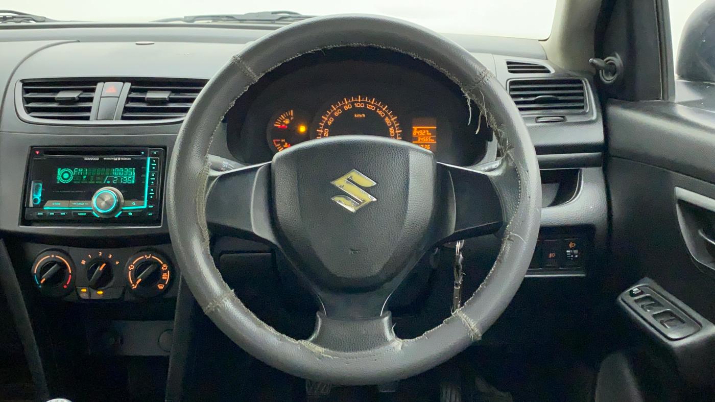 2012 Maruti Swift LXI, Petrol, Manual, 34,682 km, Steering Wheel Close Up