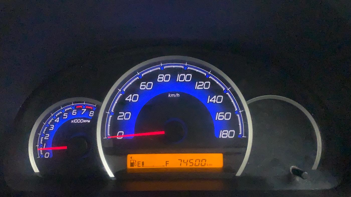 2017 Maruti Wagon R 1.0 VXI, Petrol, Manual, 74,622 km, Odometer Image