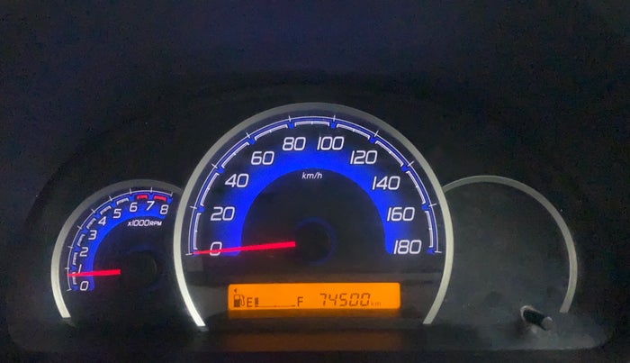 2017 Maruti Wagon R 1.0 VXI, Petrol, Manual, 74,622 km, Odometer Image