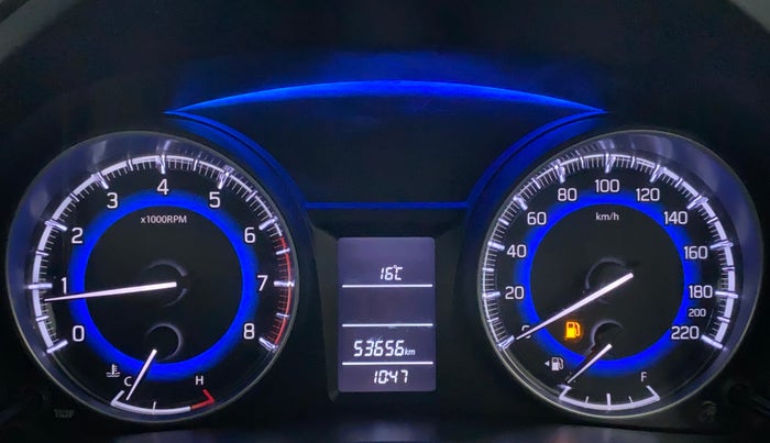 2017 Maruti Baleno DELTA PETROL 1.2, Petrol, Manual, 53,726 km, Odometer Image
