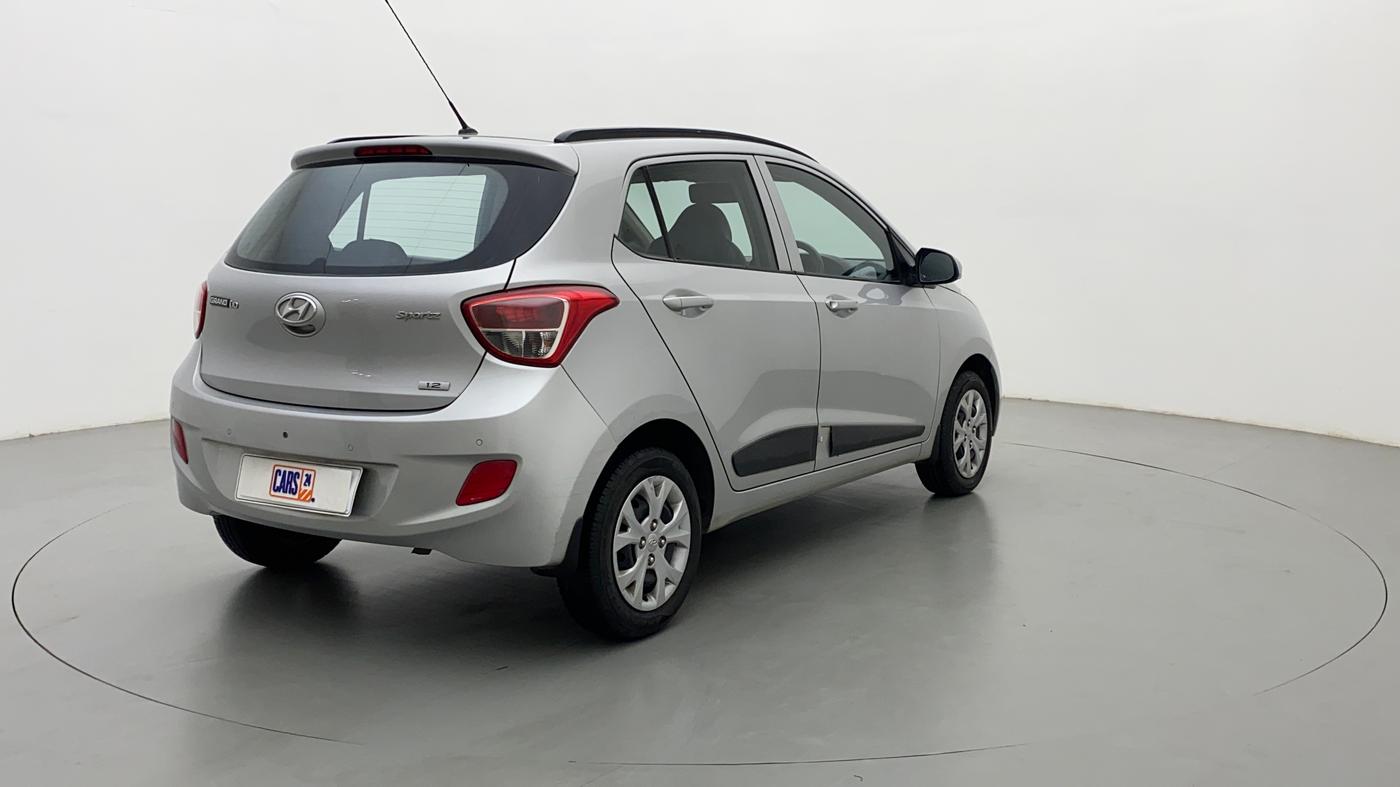 2016 Hyundai Grand i10 SPORTZ 1.2 KAPPA VTVT, Petrol, Manual, 22,111 km, Right Back Diagonal