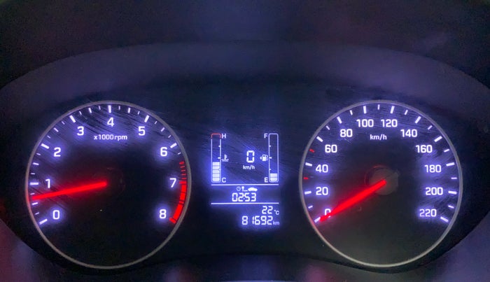 2018 Hyundai Elite i20 ASTA 1.2, Petrol, Manual, 81,844 km, Odometer Image