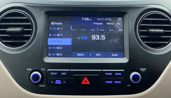 2018 Hyundai Grand i10 ASTA 1.2 KAPPA VTVT, Petrol, Manual, 38,564 km, Infotainment System