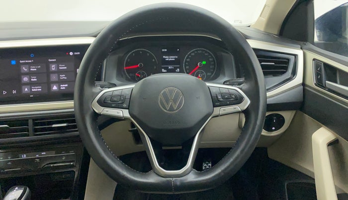 2023 Volkswagen VIRTUS HIGHLINE TSI 1.0 AT, Petrol, Automatic, 10,846 km, Steering Wheel Close Up