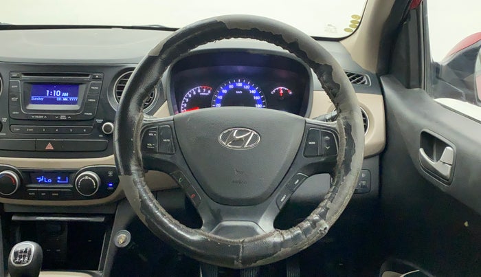 2014 Hyundai Xcent SX 1.2 (O), CNG, Manual, 80,704 km, Steering Wheel Close Up