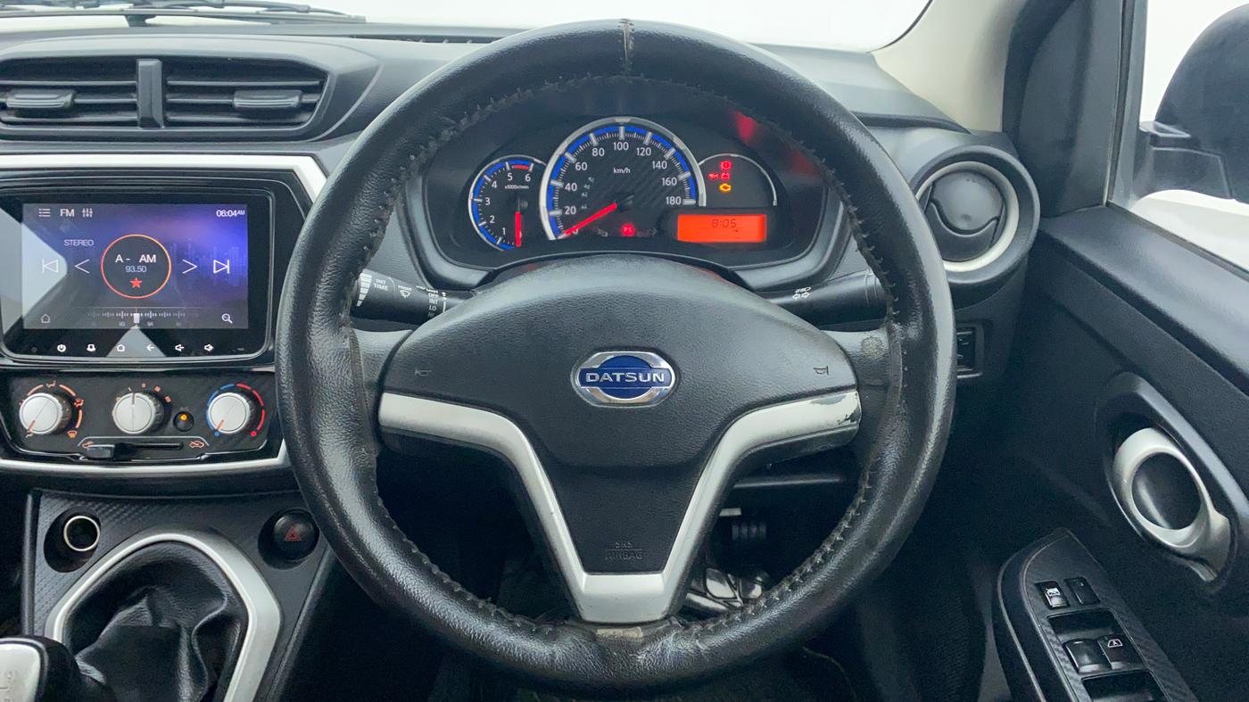 2018 Datsun Go T, Petrol, Manual, 53,462 km, Steering Wheel Close-up