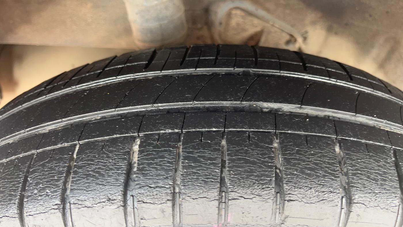 2014 Nissan Micra Active XV, Petrol, Manual, 1,45,363 km, Right Rear Tyre Tread