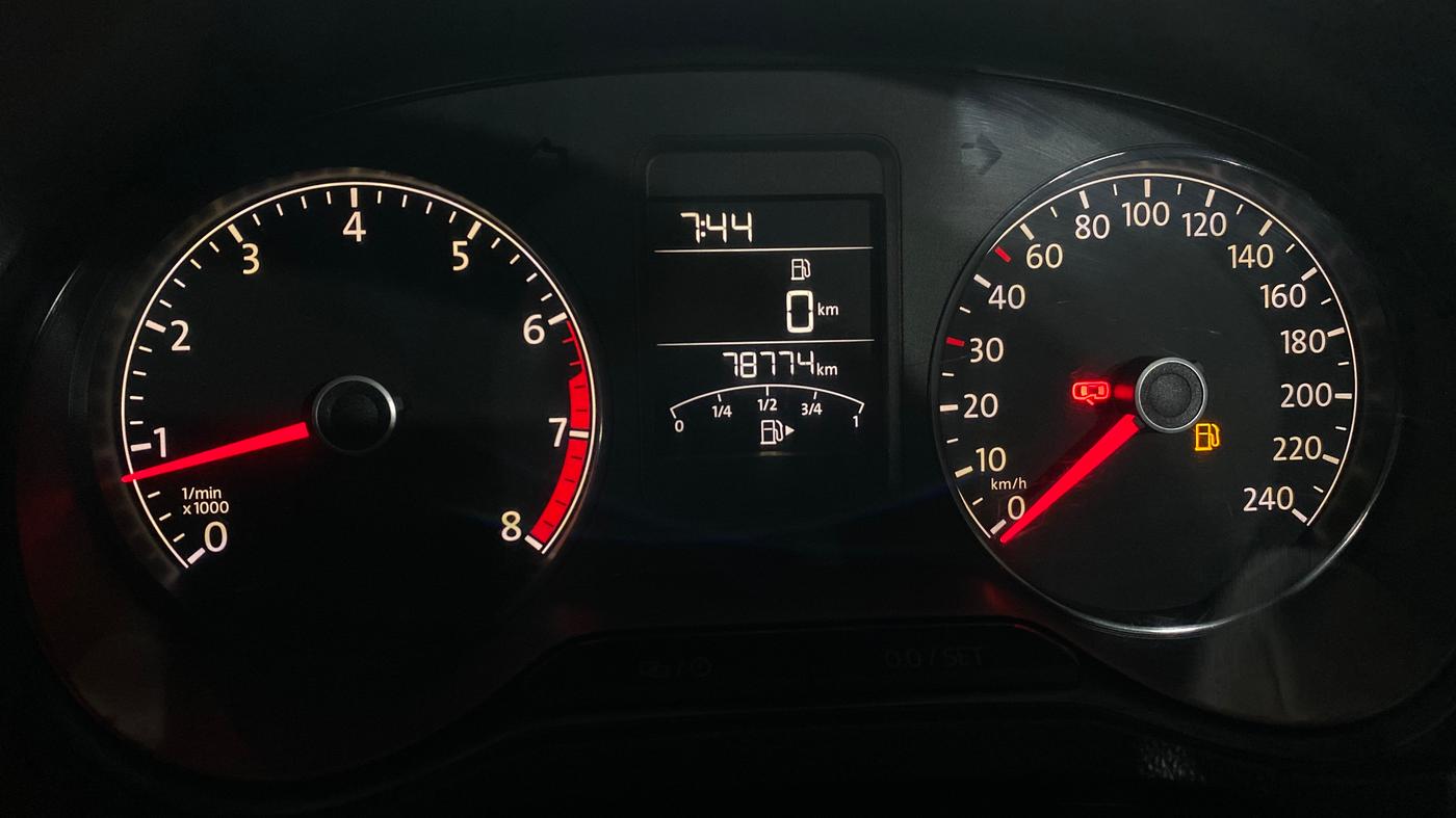 2019 Volkswagen Polo COMFORTLINE 1.0L MPI, Petrol, Manual, 78,749 km, Odometer Image