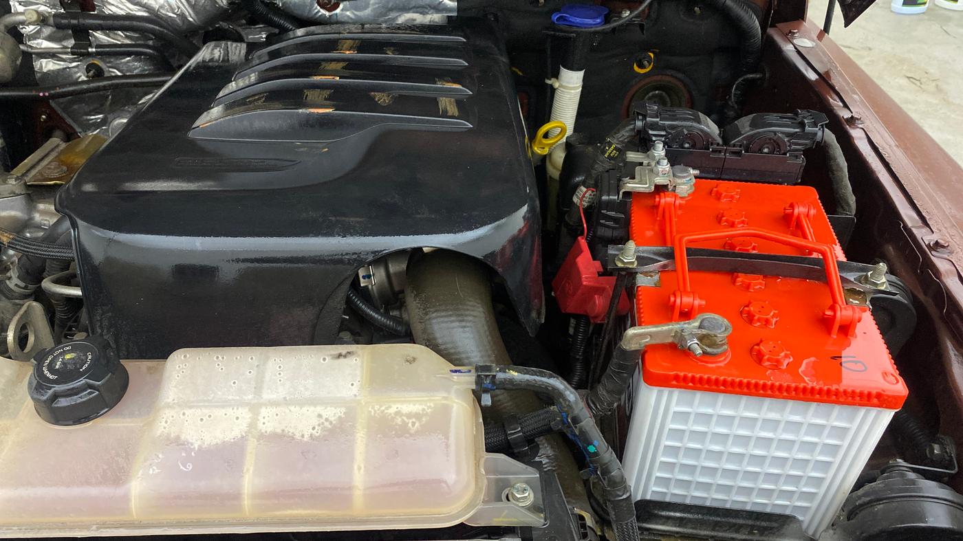 2021 Mahindra Thar LX PETROL HT 4WD AT, Petrol, Automatic, 55,979 km, Engine View - Left