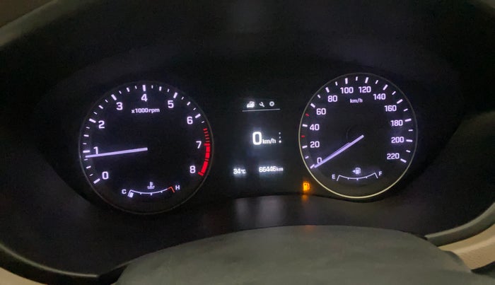 2017 Hyundai Elite i20 ASTA 1.2 (O), Petrol, Manual, 66,441 km, Odometer Image