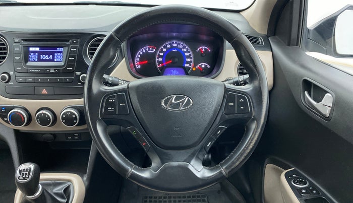 2015 Hyundai Grand i10 ASTA (O) 1.2 KAPPA VTVT, Petrol, Manual, 89,959 km, Steering Wheel Close Up