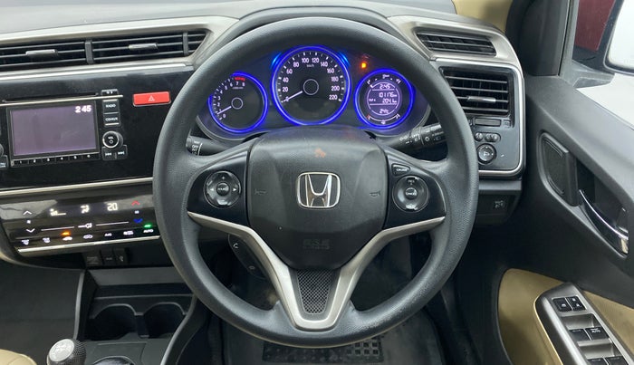 2015 Honda City 1.5L I-VTEC V MT, Petrol, Manual, 1,01,176 km, Steering Wheel Close Up