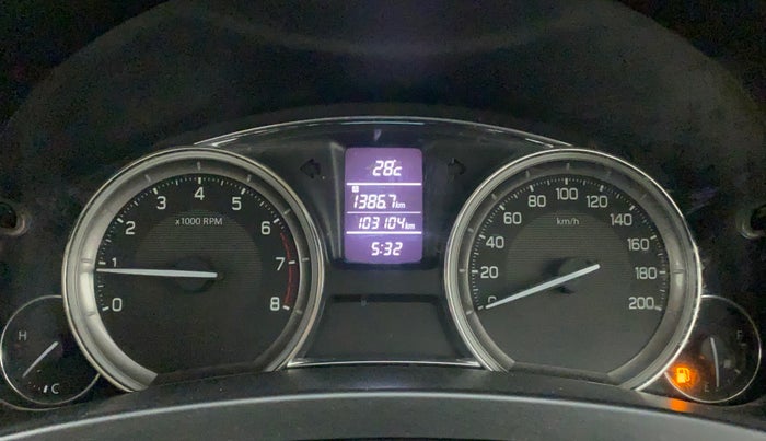 2017 Maruti Ciaz DELTA 1.4 MT PETROL, Petrol, Manual, 1,03,104 km, Odometer Image