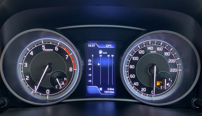 2020 Maruti Dzire ZXI Plus, Petrol, Manual, 15,527 km, Odometer Image