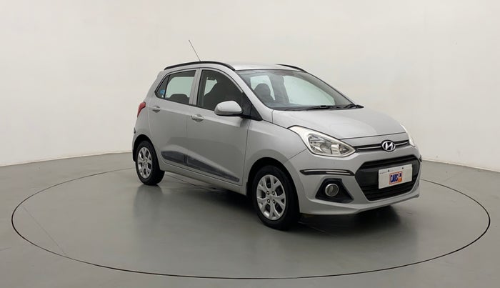 2015 Hyundai Grand i10 SPORTZ 1.2 KAPPA VTVT, Petrol, Manual, 15,448 km, Right Front Diagonal