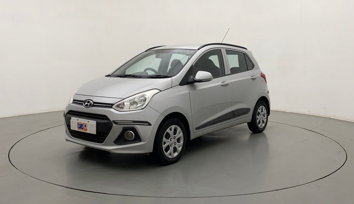 2015 Hyundai Grand i10 SPORTZ 1.2 KAPPA VTVT, Petrol, Manual, 15,448 km, Left Front Diagonal