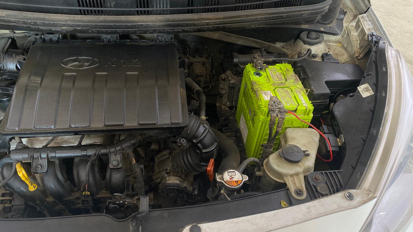 2015 Hyundai Xcent SX AT 1.2 (O), Petrol, Automatic, 85,463 km, Engine View - Left