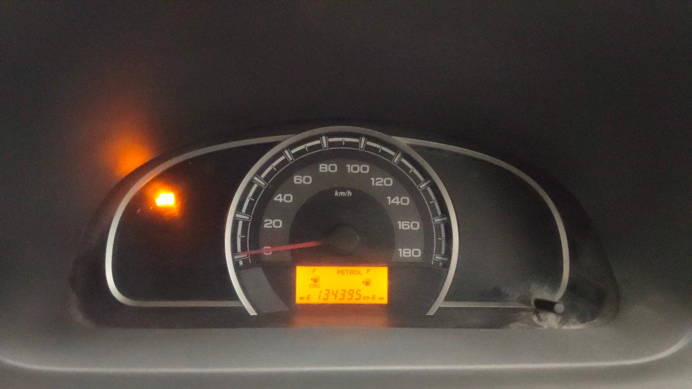 2014 Maruti Alto 800 LXI CNG, CNG, Manual, 1,34,395 km, Odometer Image