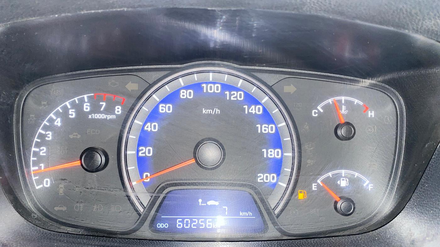 2018 Hyundai Xcent E+, Petrol, Manual, 60,248 km, Odometer Image