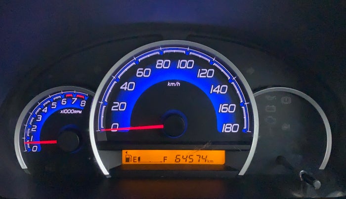 2018 Maruti Wagon R 1.0 VXI, Petrol, Manual, 64,775 km, Odometer Image