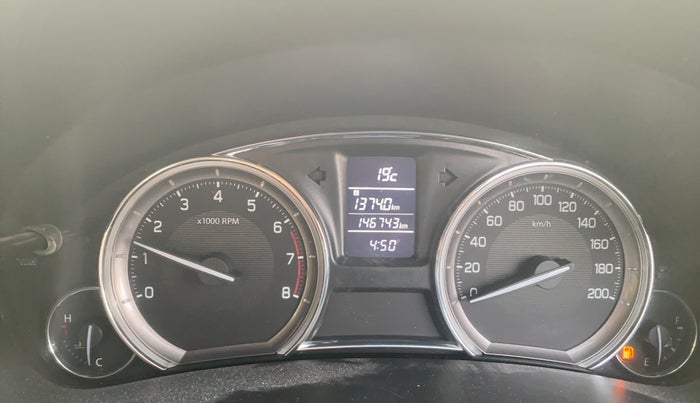 2017 Maruti Ciaz ALPHA 1.4 PETROL, Petrol, Manual, 1,46,733 km, Odometer Image