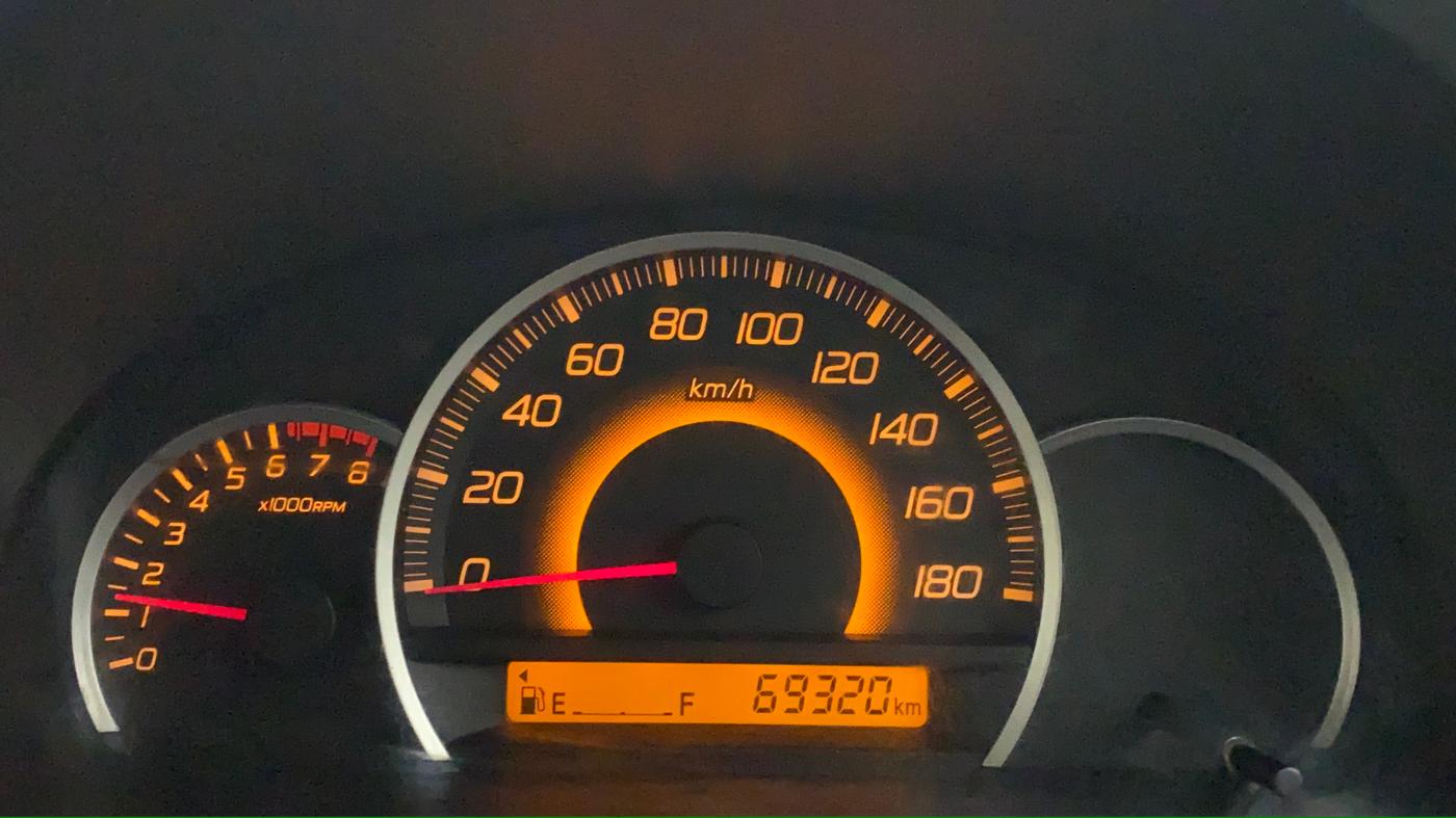 2010 Maruti Wagon R 1.0 VXI, Petrol, Manual, 69,539 km, Odometer Image