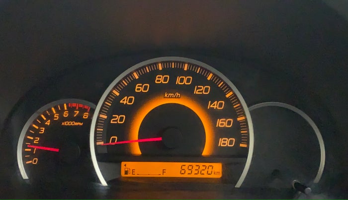 2010 Maruti Wagon R 1.0 VXI, Petrol, Manual, 69,539 km, Odometer Image